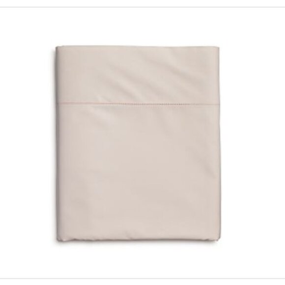 Hudson Park Collection Egyptian Percale Fitted Sheet, King, Blush - Picture 1 of 2